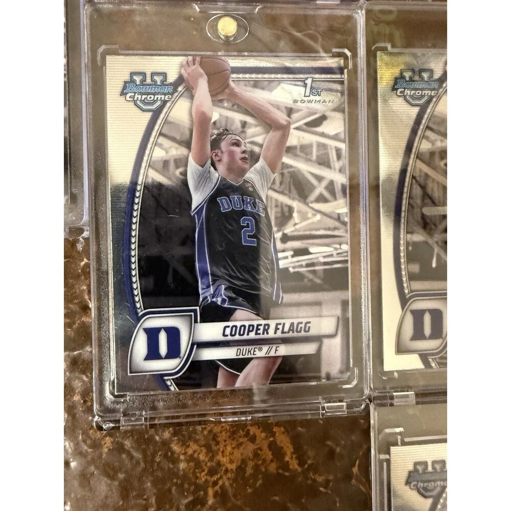 Lot Of 9 2025 Bowman Chrome U Basketball COOPER FLAGG 1st Bowman Duke And Mcdon